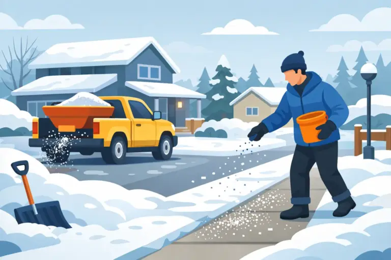 Residential Snow Salting Mansfield CT for Safer Walks